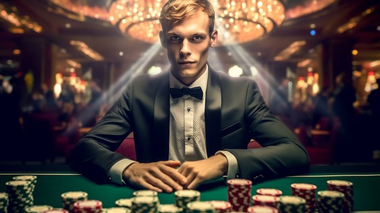 Roulette live dengan roda berputar dan taruhan real-time